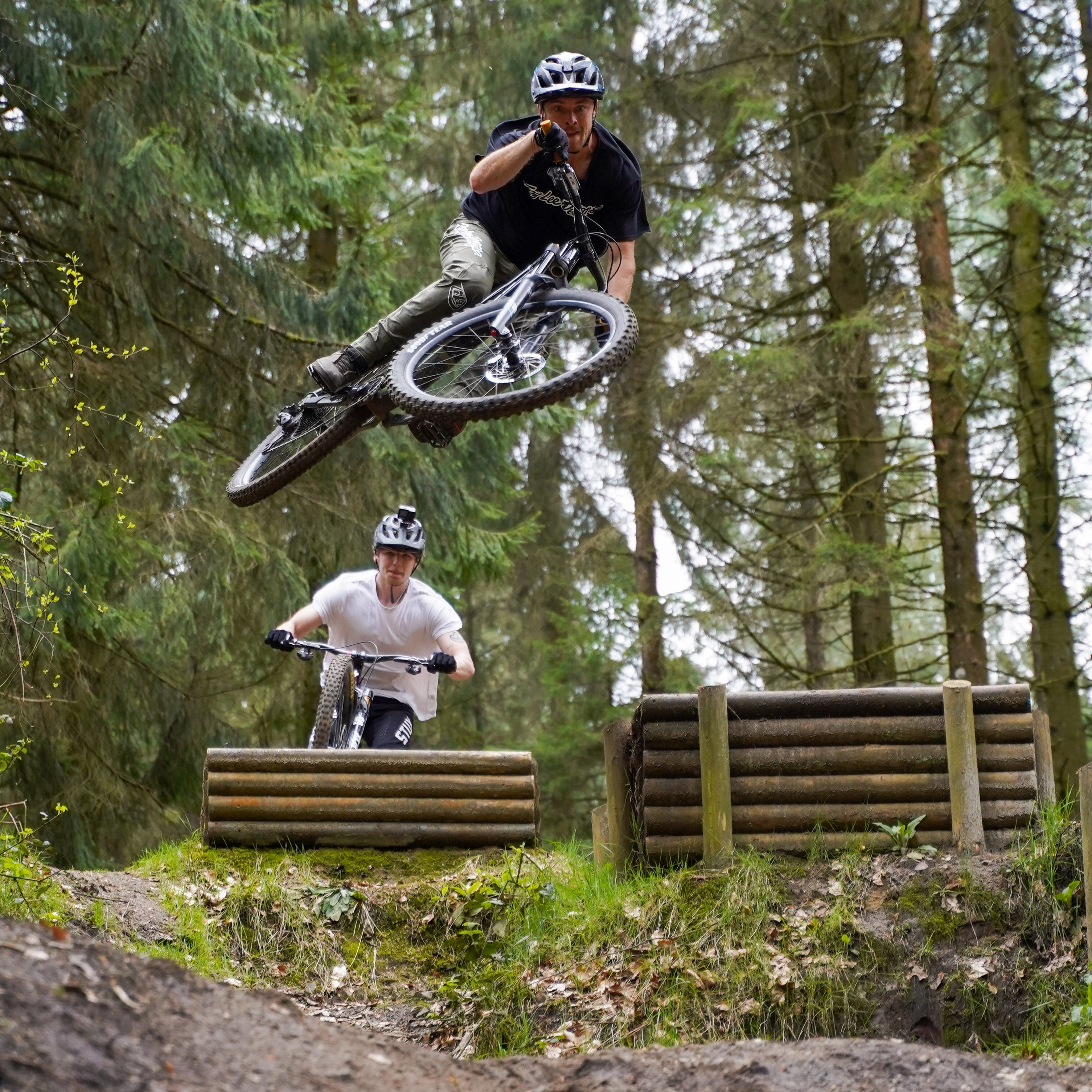 DMR Rider Olly Wilkins Jumping a Bike