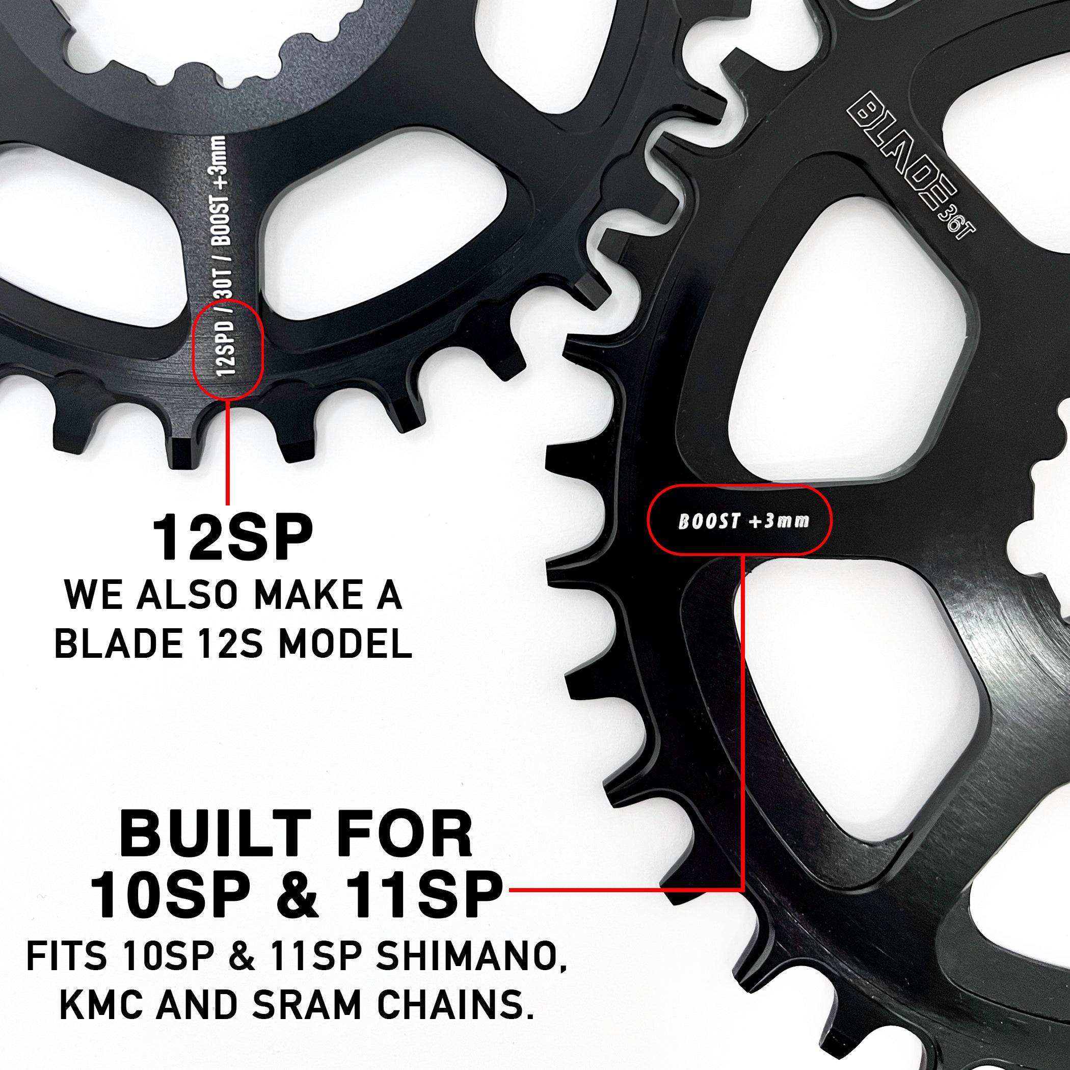 DMR Blade Chainring Black