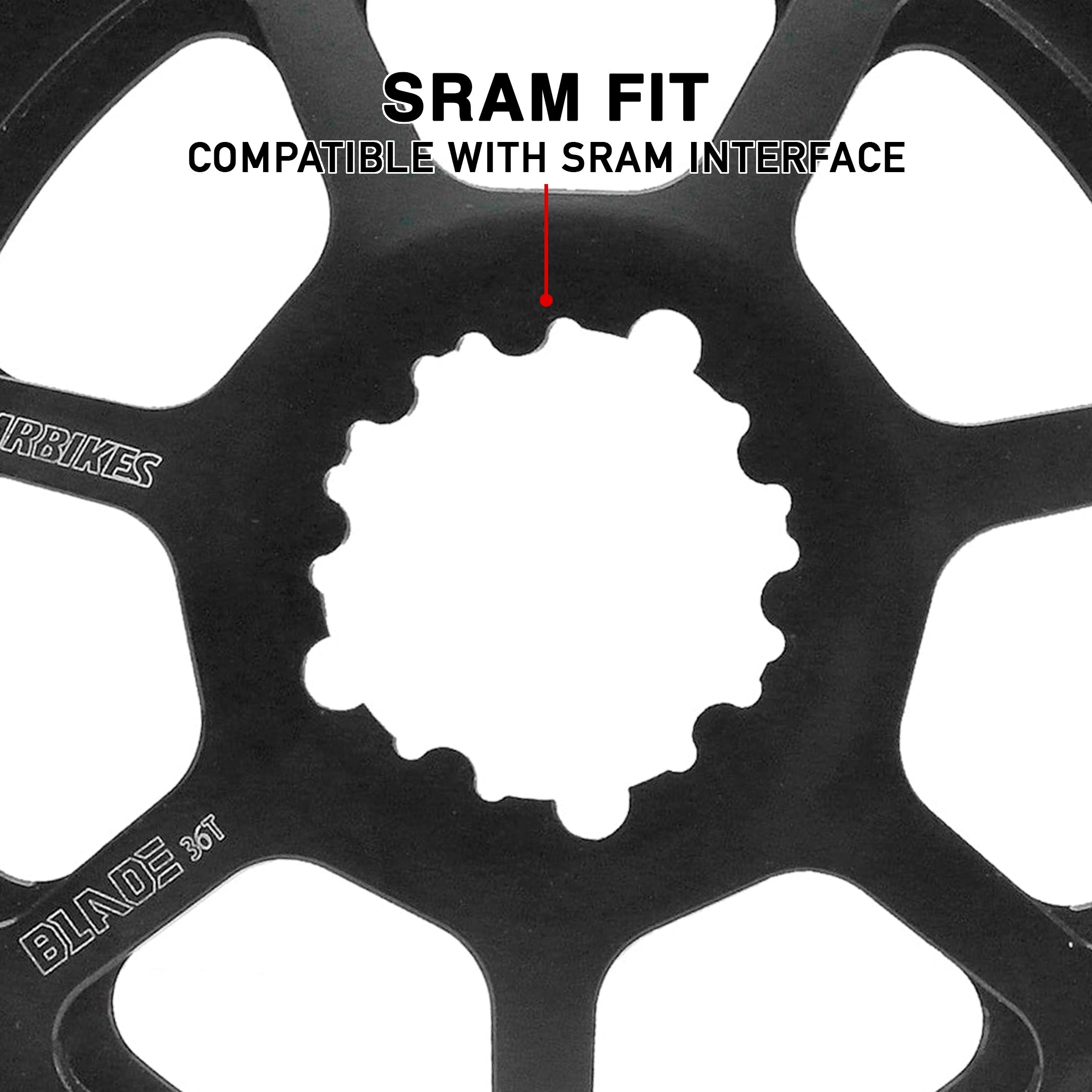 DMR Blade Chainring Black