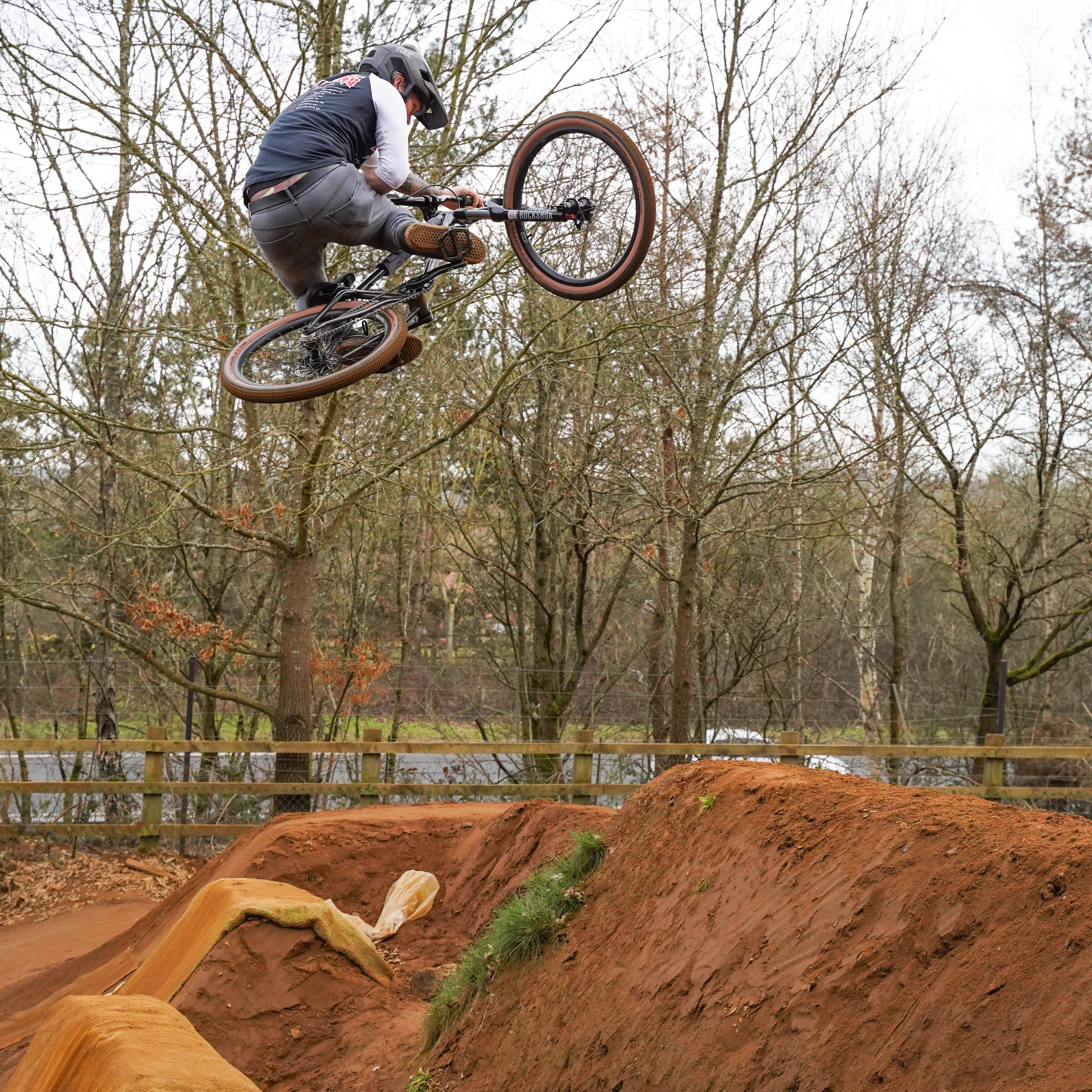 DMR Rider Steve Geall Jumping a Bike