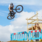 DMR Rider Alfie Stephens Jumping a Bike