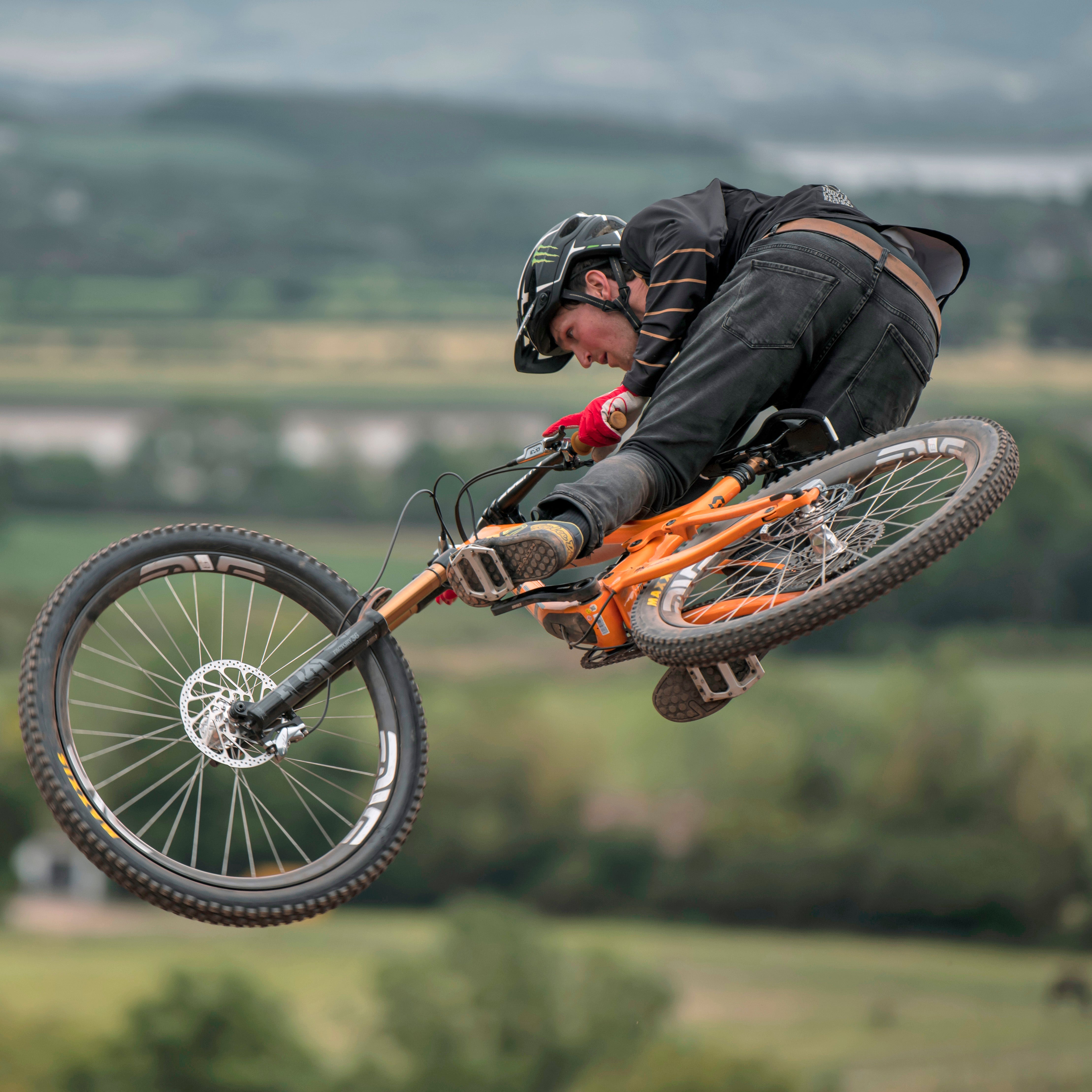 DMR Rider Brendan Fairclough Jumping a Bike