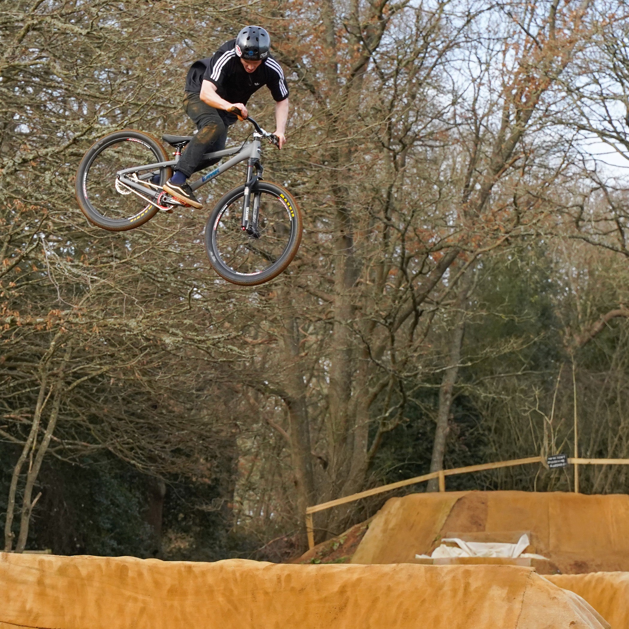 DMR Rider Sam Marzetti Jumping a Bike