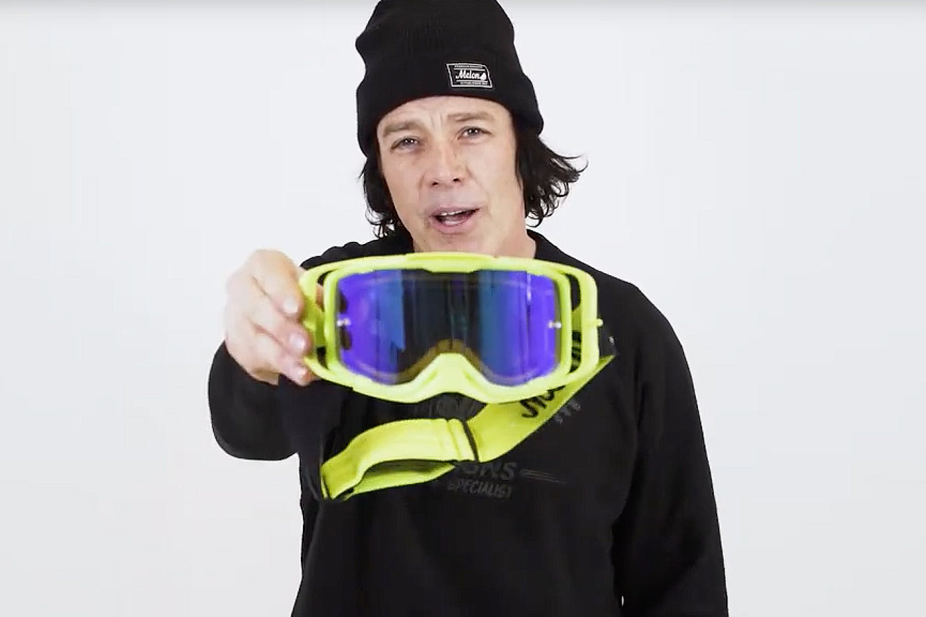 Melon Goggle held by Rob Warner