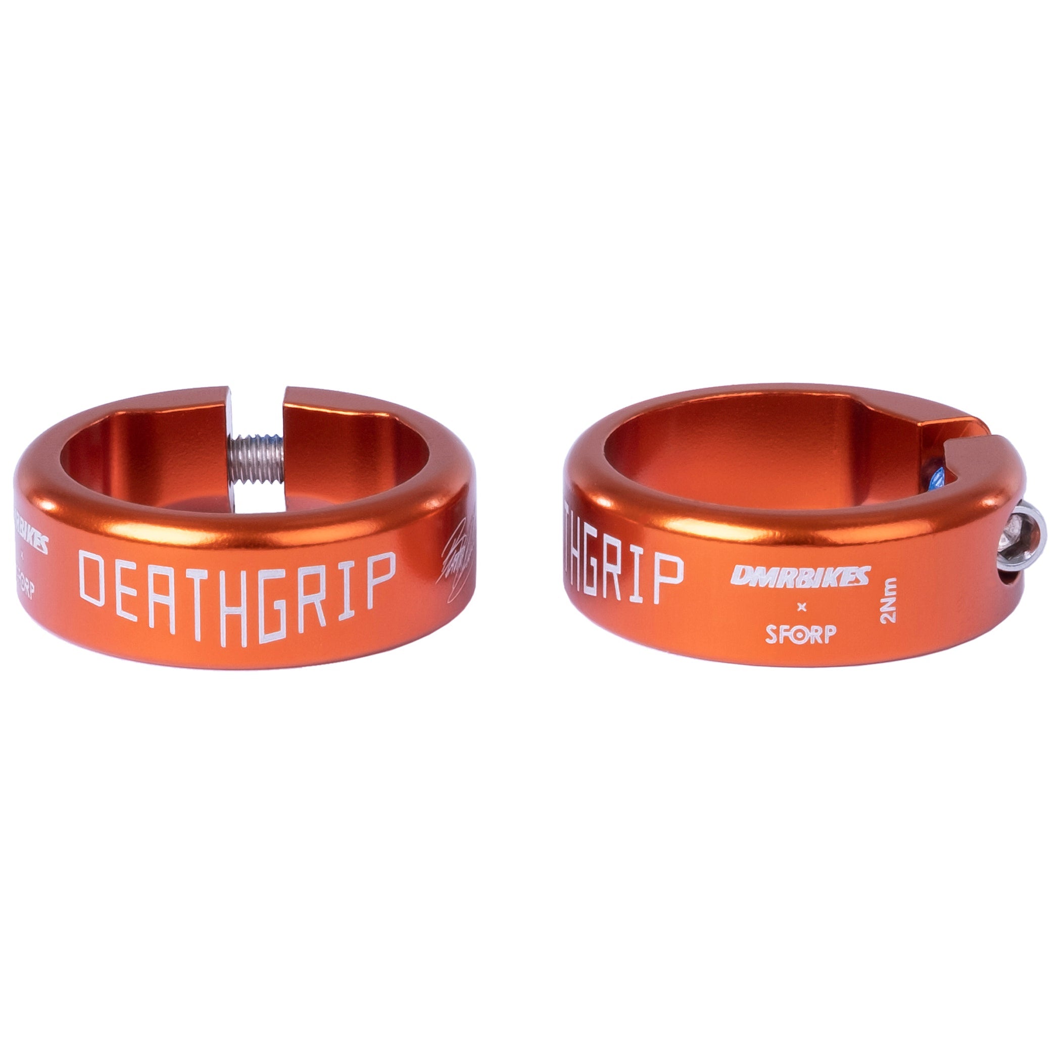 DMR DeathGrip Collars - Coloured Grip Lock Ons, Orange