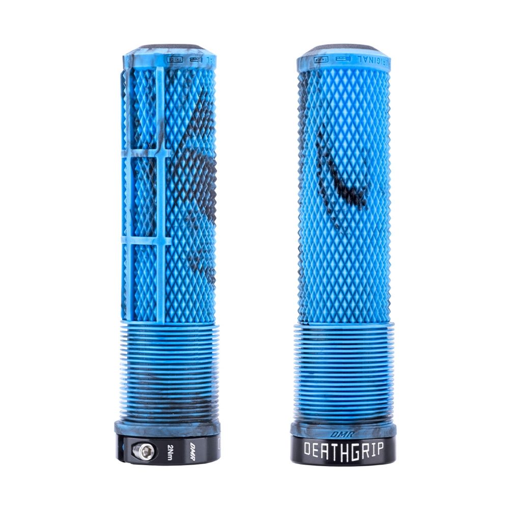 DMR Deathgrip2 Flangeless MTB Grips, Blue, DMR Bikes