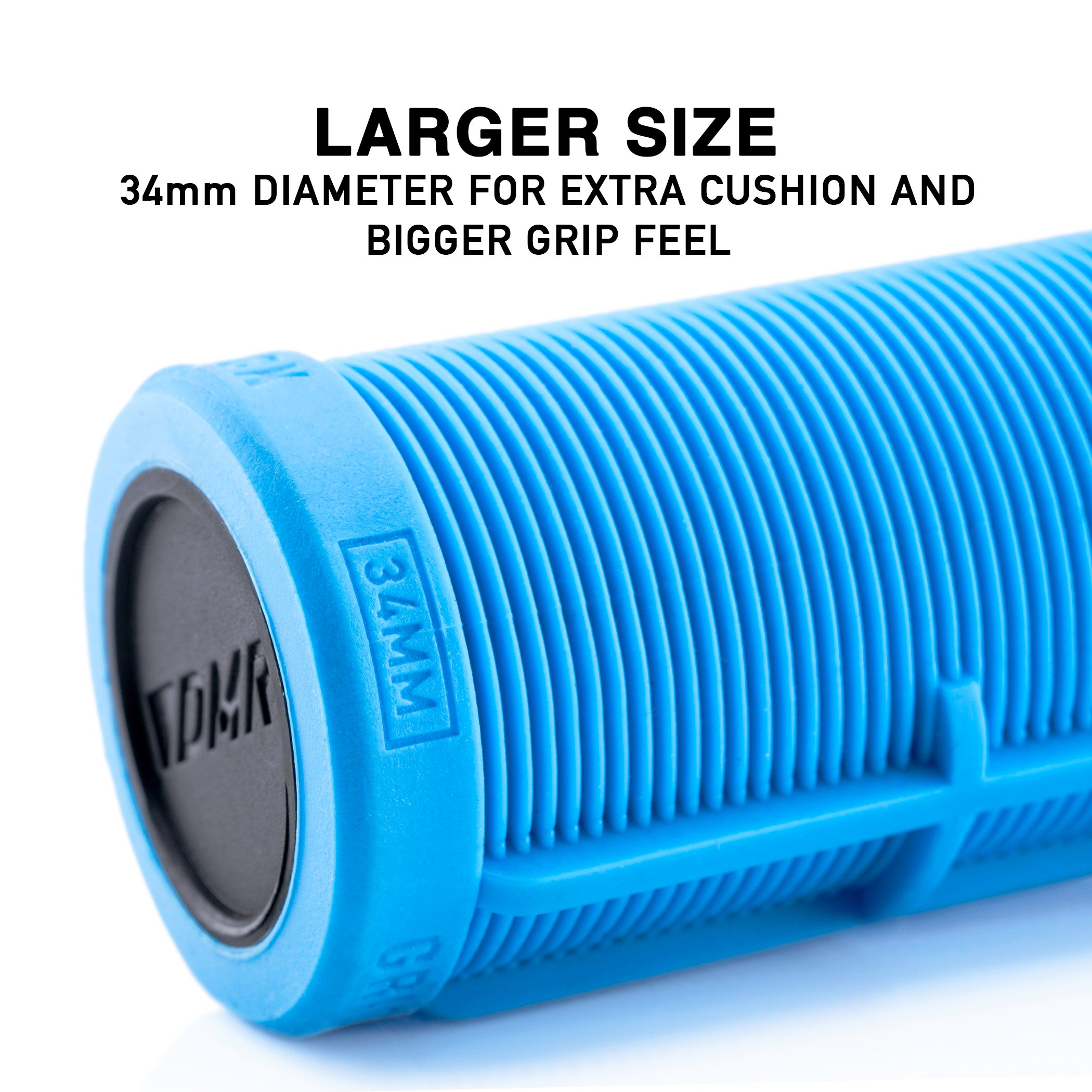 dmr gridlock lock-on grid lock grip in a colour on a white background, featuring text.