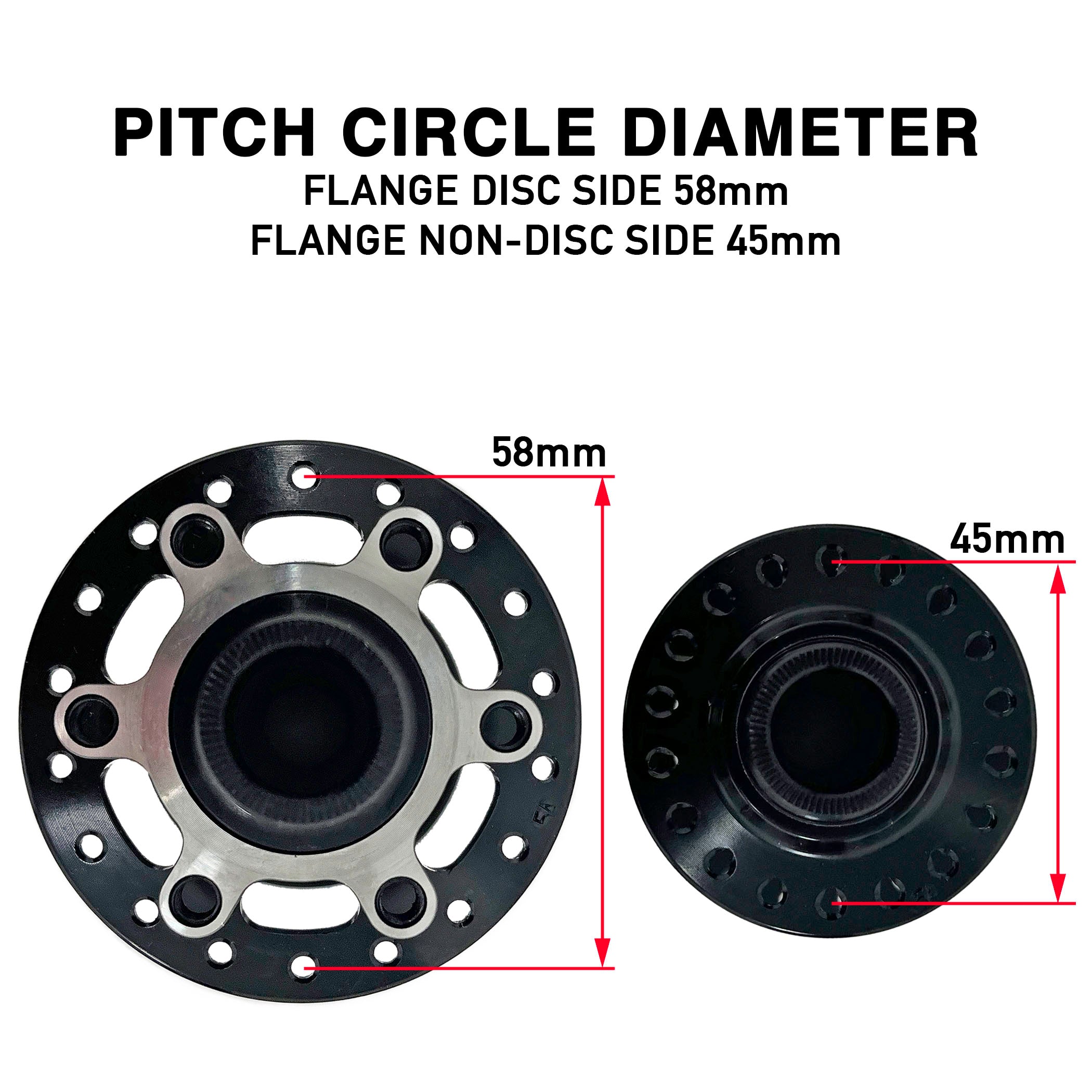 DMR Colt front 15mm disc hub