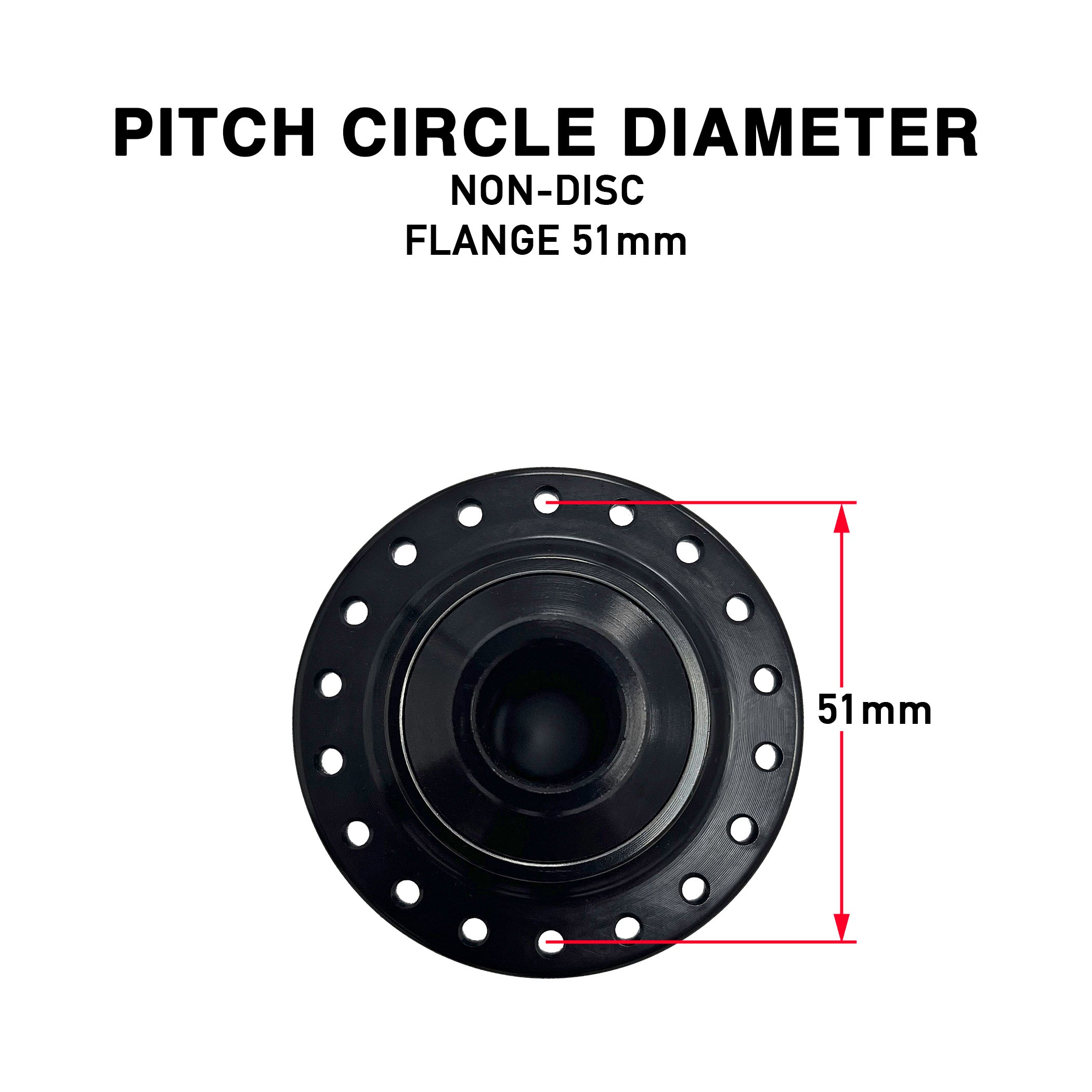 DMR Colt front 15mm non-disc hub