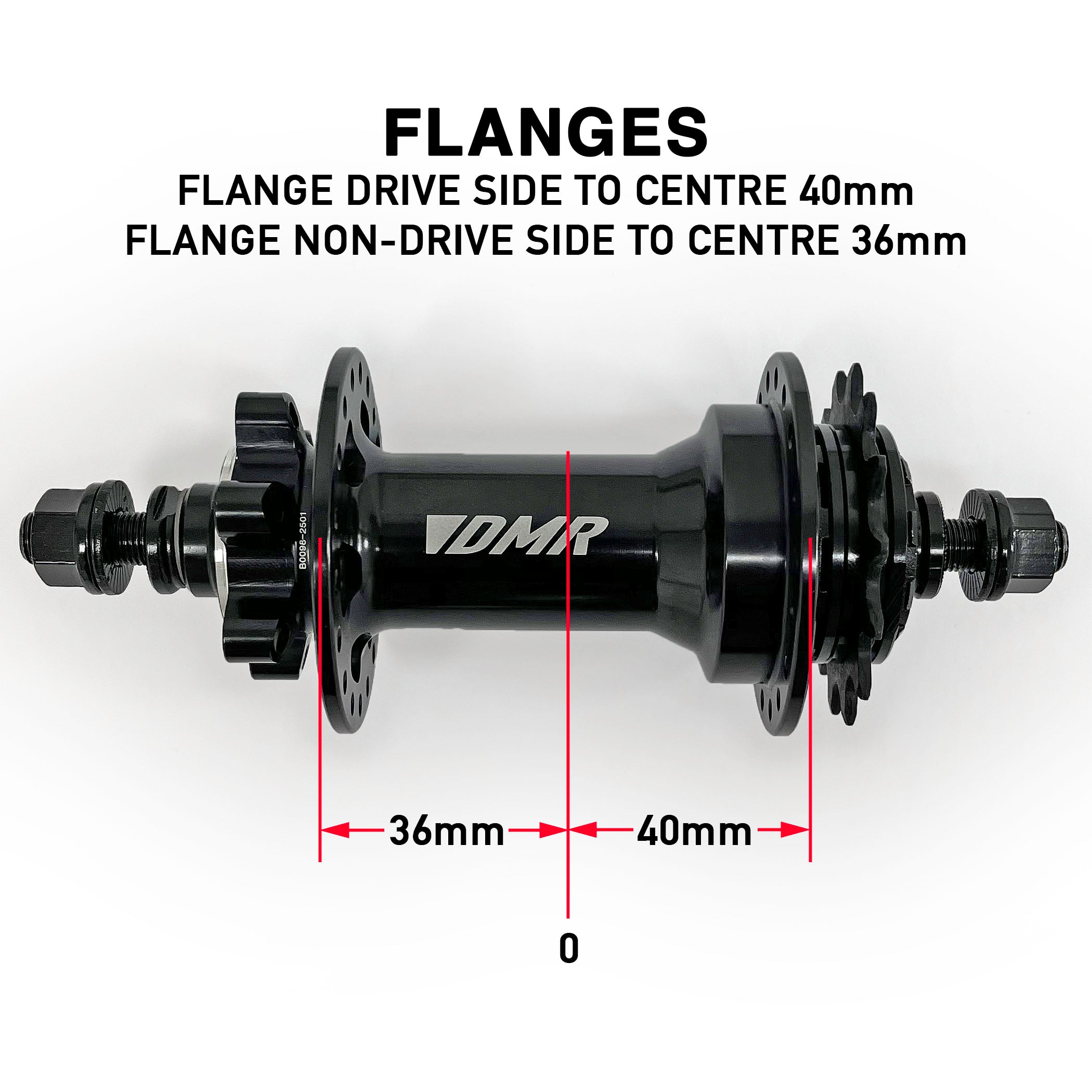 DMR Colt rear 135 x 10mm single speed disc hub