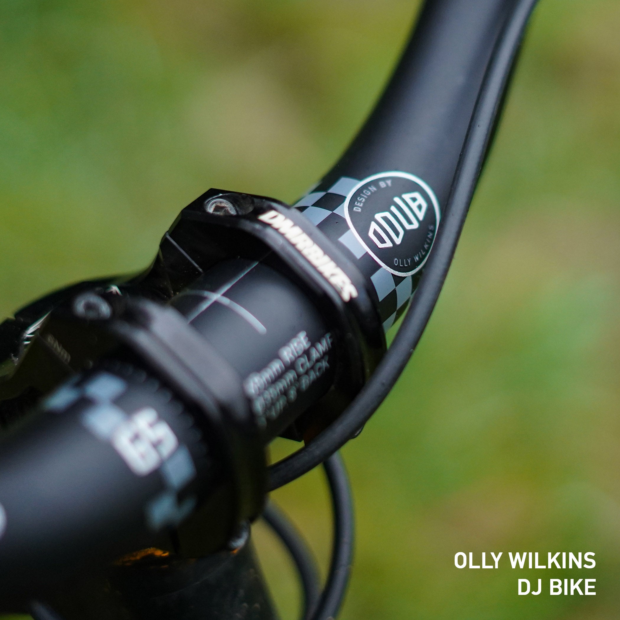 Close-up of DMR Odub handlebar 65 rise