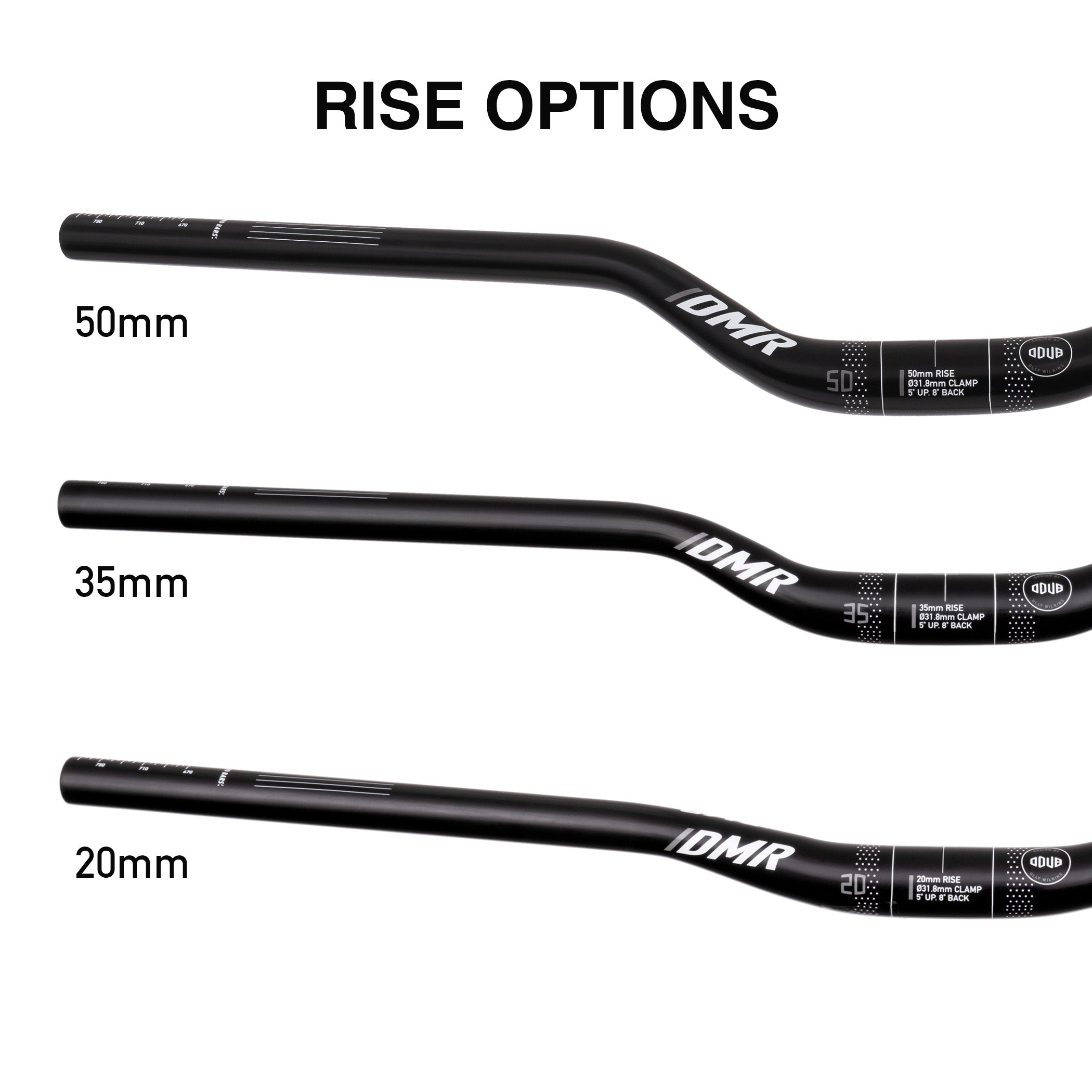 DMR ODUB Handlebar rise options
