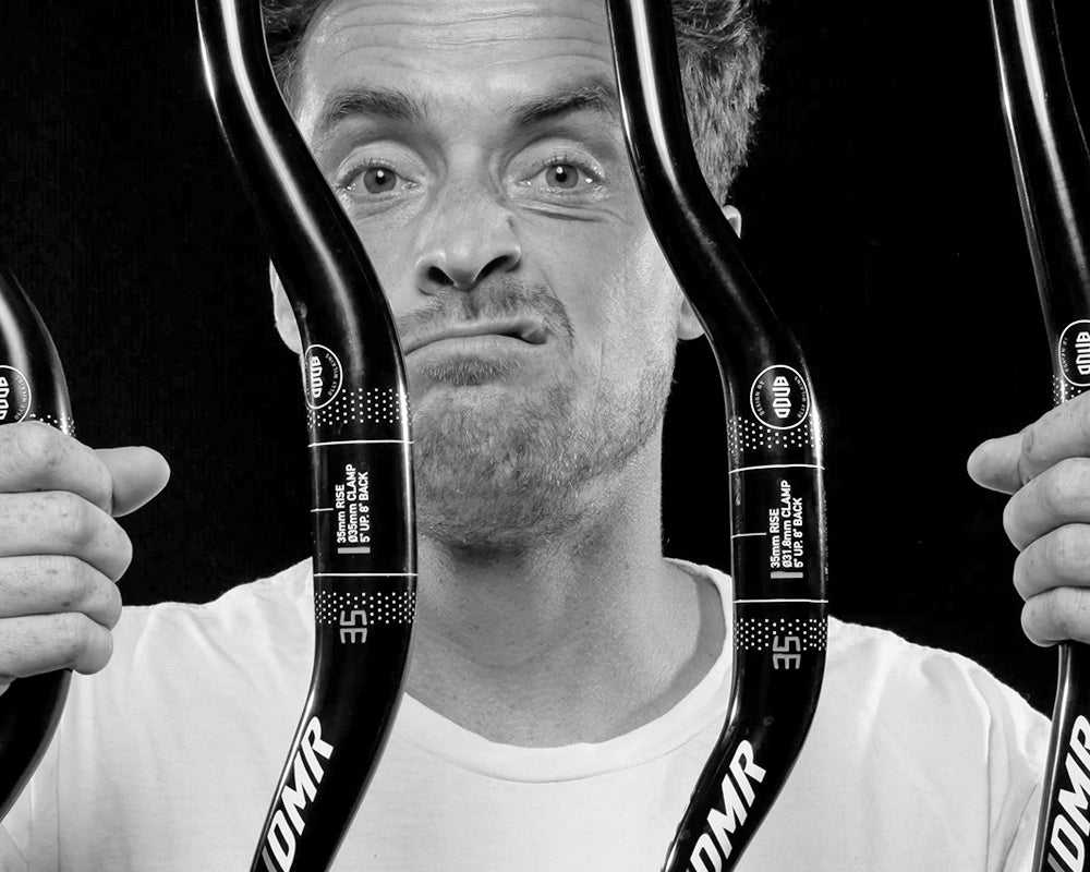 DMR Rider Olly Wilkins Behind ODUB Handlebars