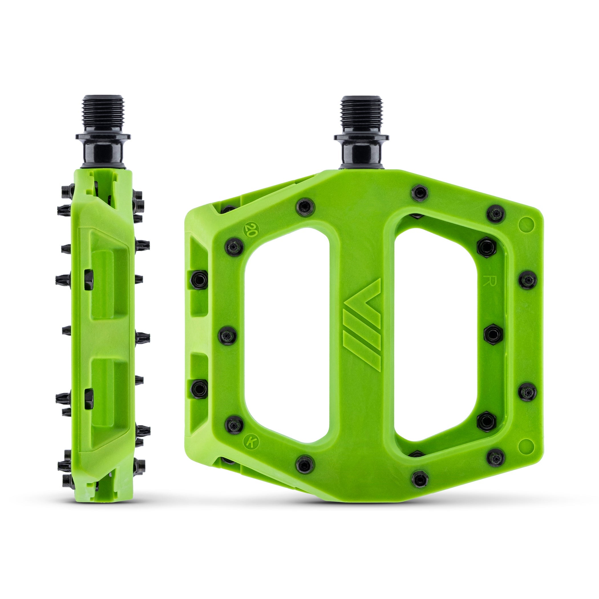 DMR V11 Nylon Pedal - MTB Flat Pedal, Green, DMR Bikes