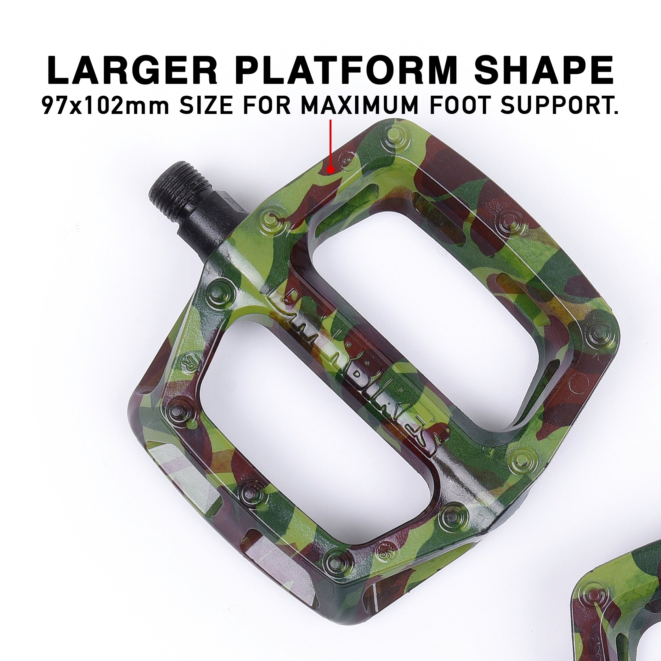 DMR V6 Pedal Green Camo