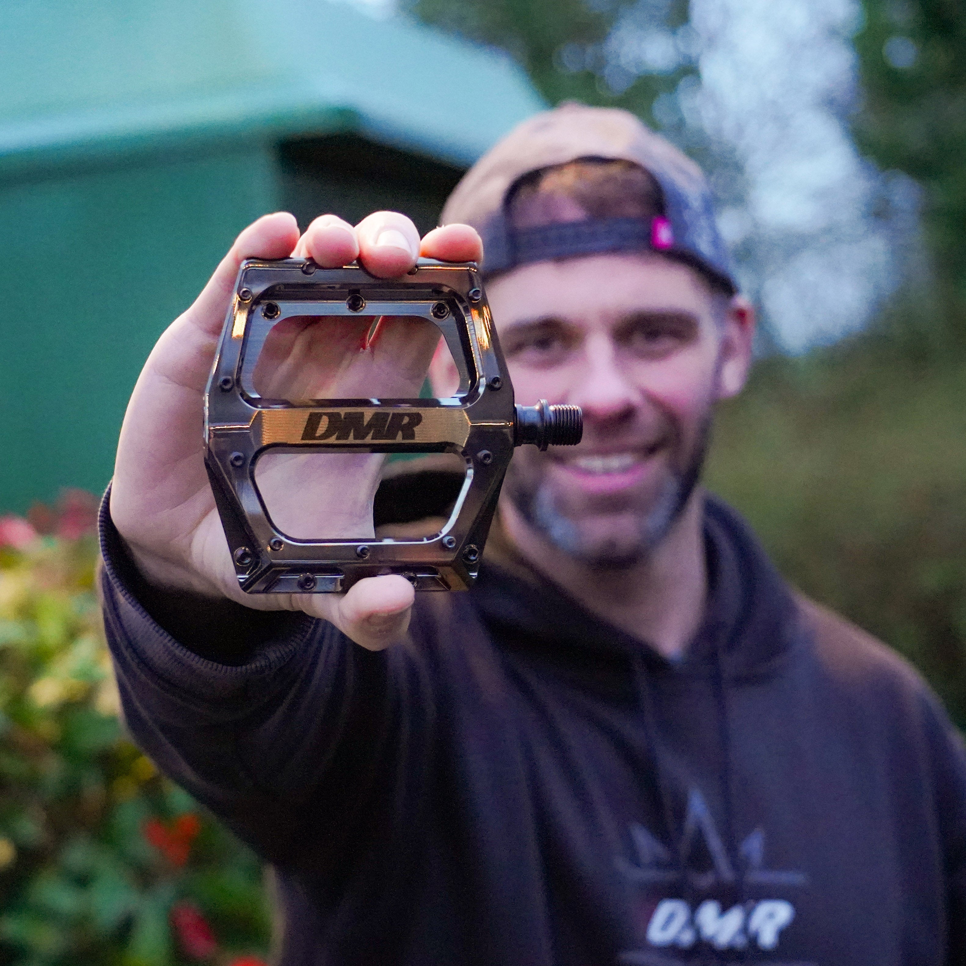 DMR Rider Ben Deakin Holding Pedal
