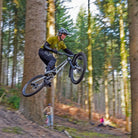DMR Rider Steve Geall jumping a bike