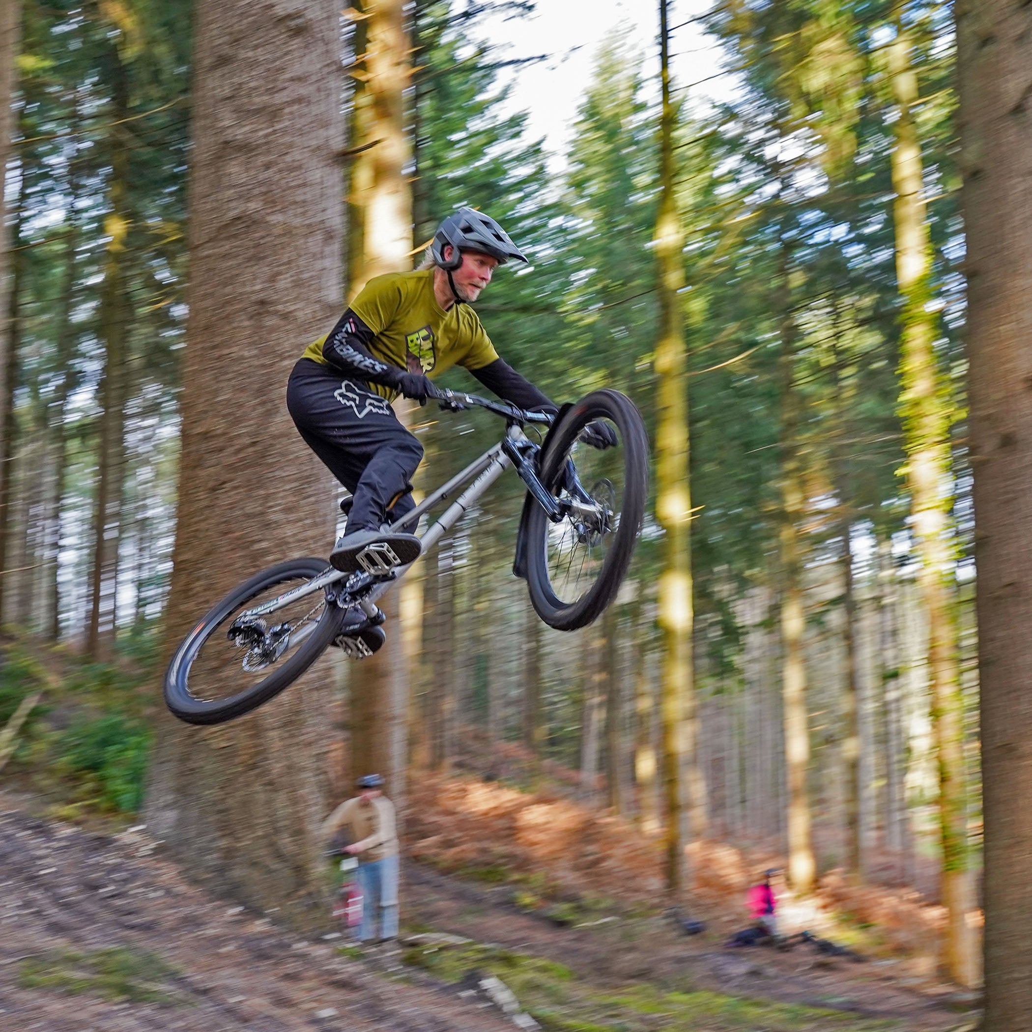 DMR Rider Steve Geall jumping a bike