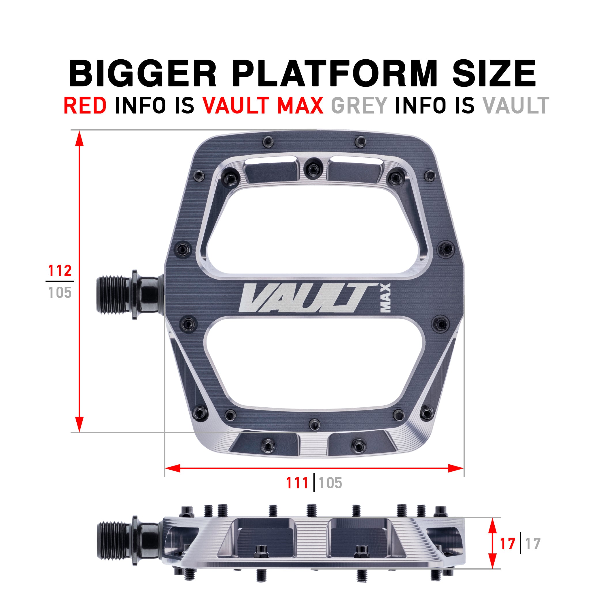 DMR Vault Max Pedals Silver