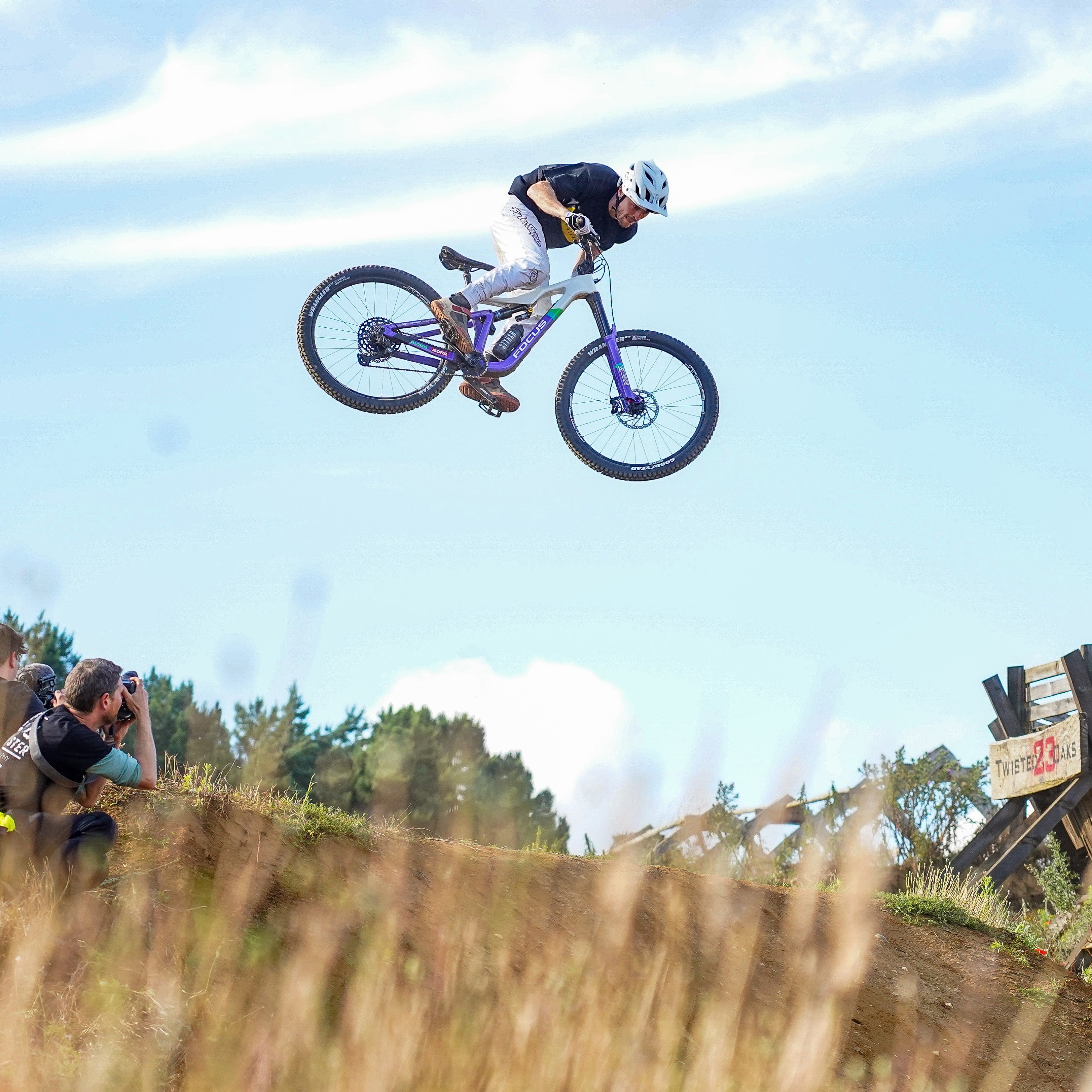 DMR Rider Olly Wilkins Jumping a Bike