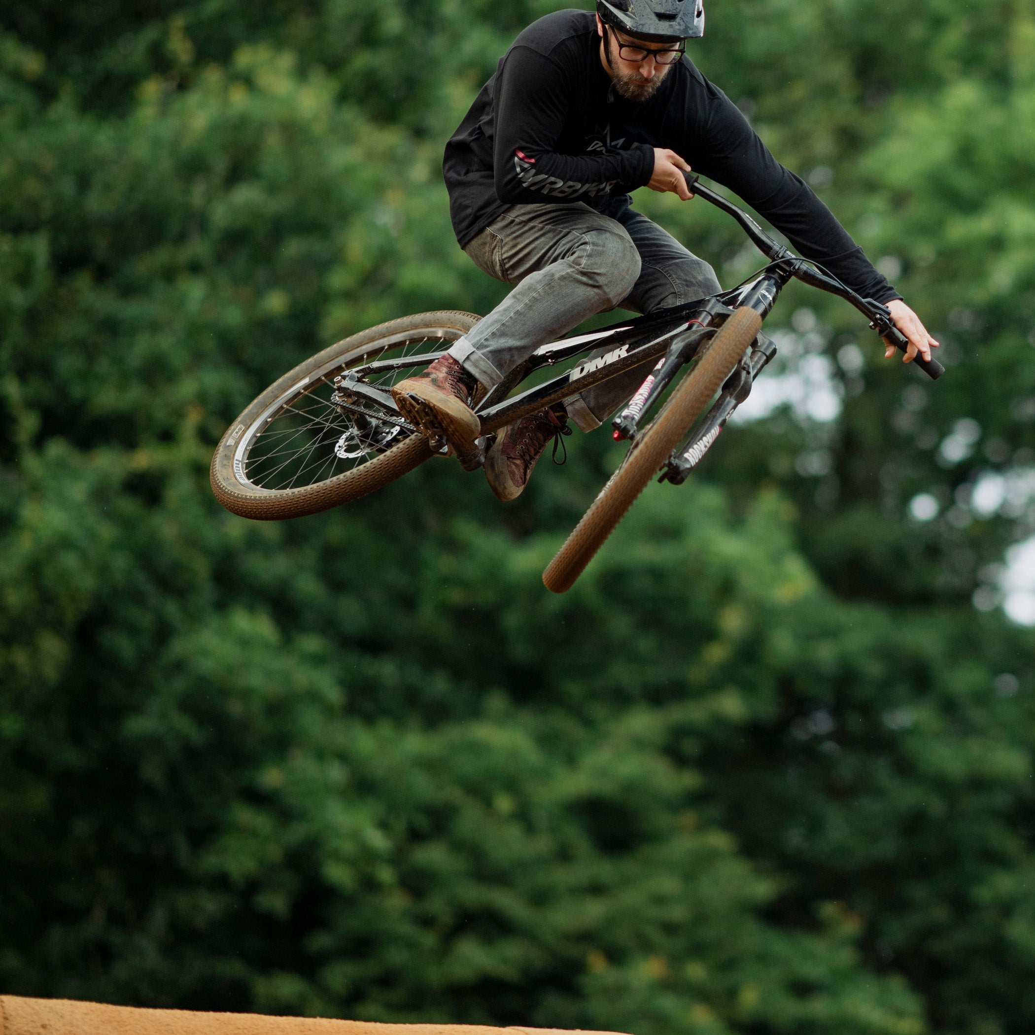 DMR Staff Member James Wyatt Jumping a bike