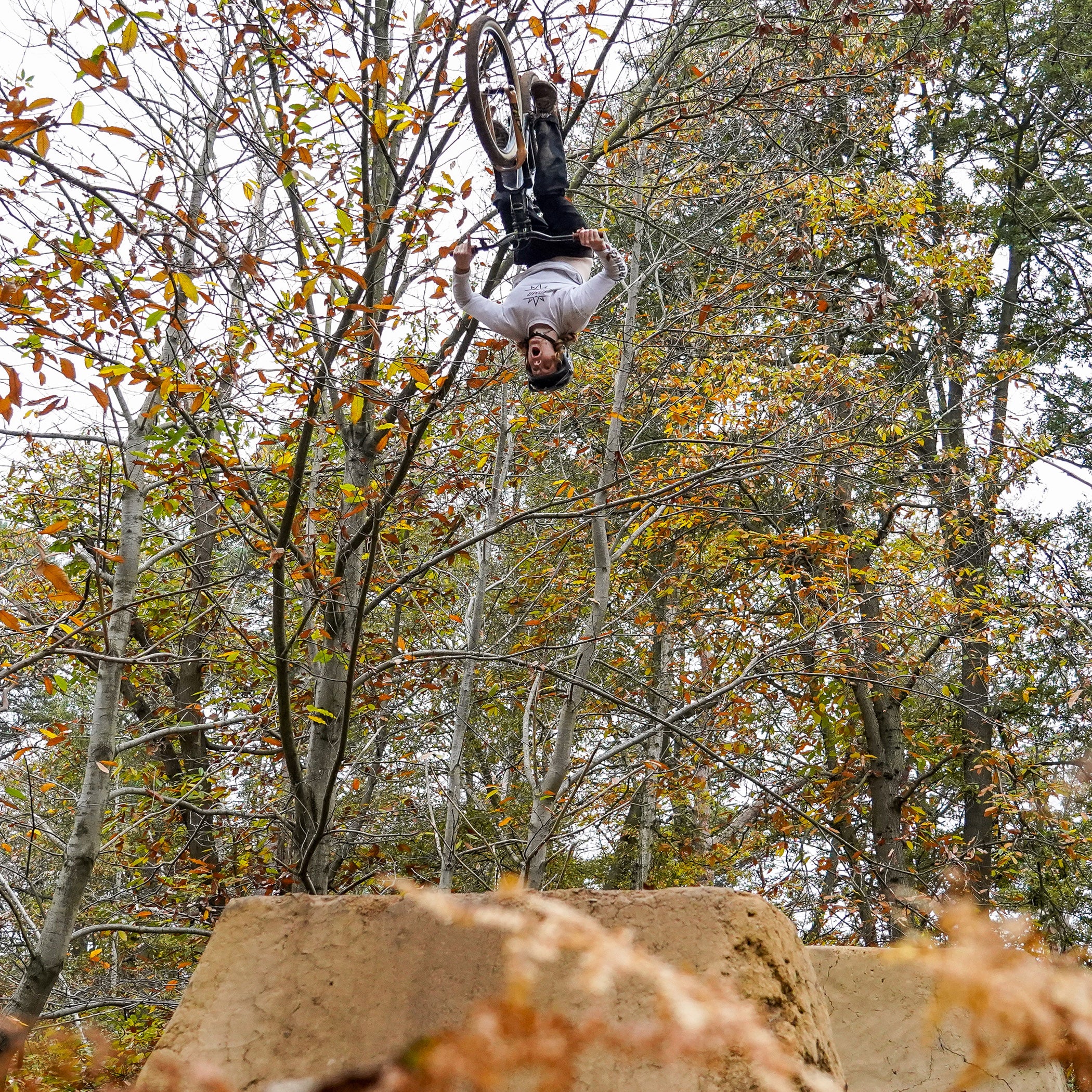 DMR Rider Andy Lehmann Jumping a bike