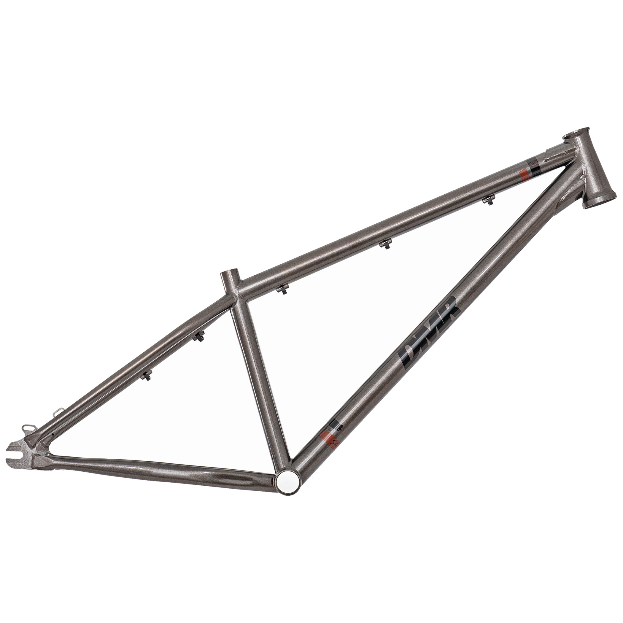 dmr bikes sect custom frame dirt jumper bike in grey on a white background