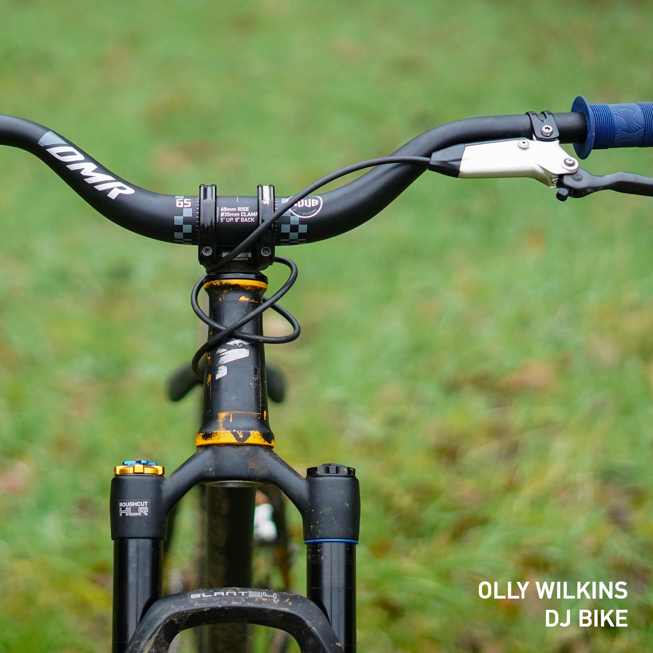 Close-up of DMR Odub handlebar 65 rise