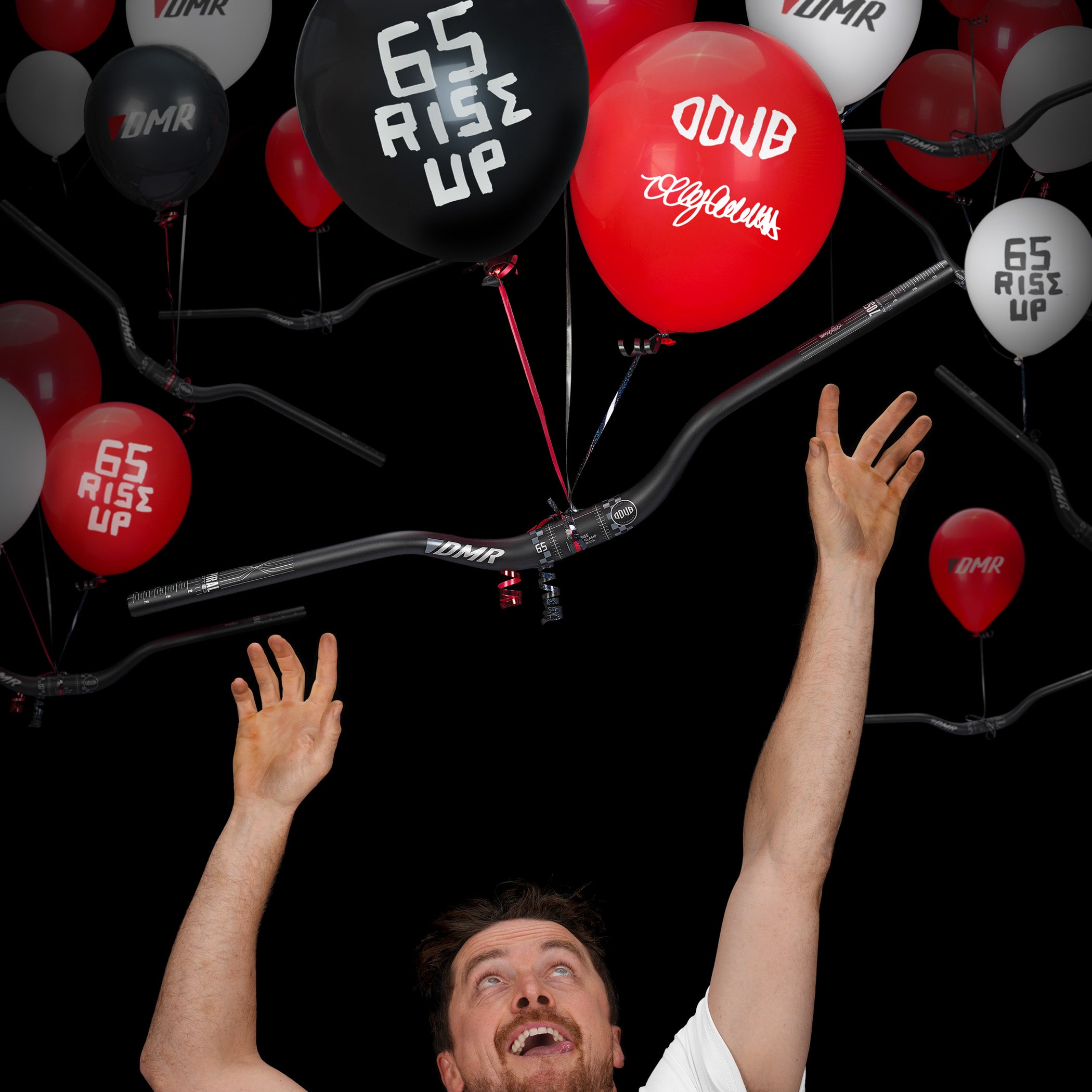 DMR advert Odub 65 handlebars Rise Up Olly wilkins