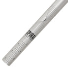 DMR ODUB signature handlebar in 50mm rise Silver.  A close-up of 'SPIRAL BUTTED' 