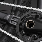 Close-up of the Rhythm yoke and chain drive