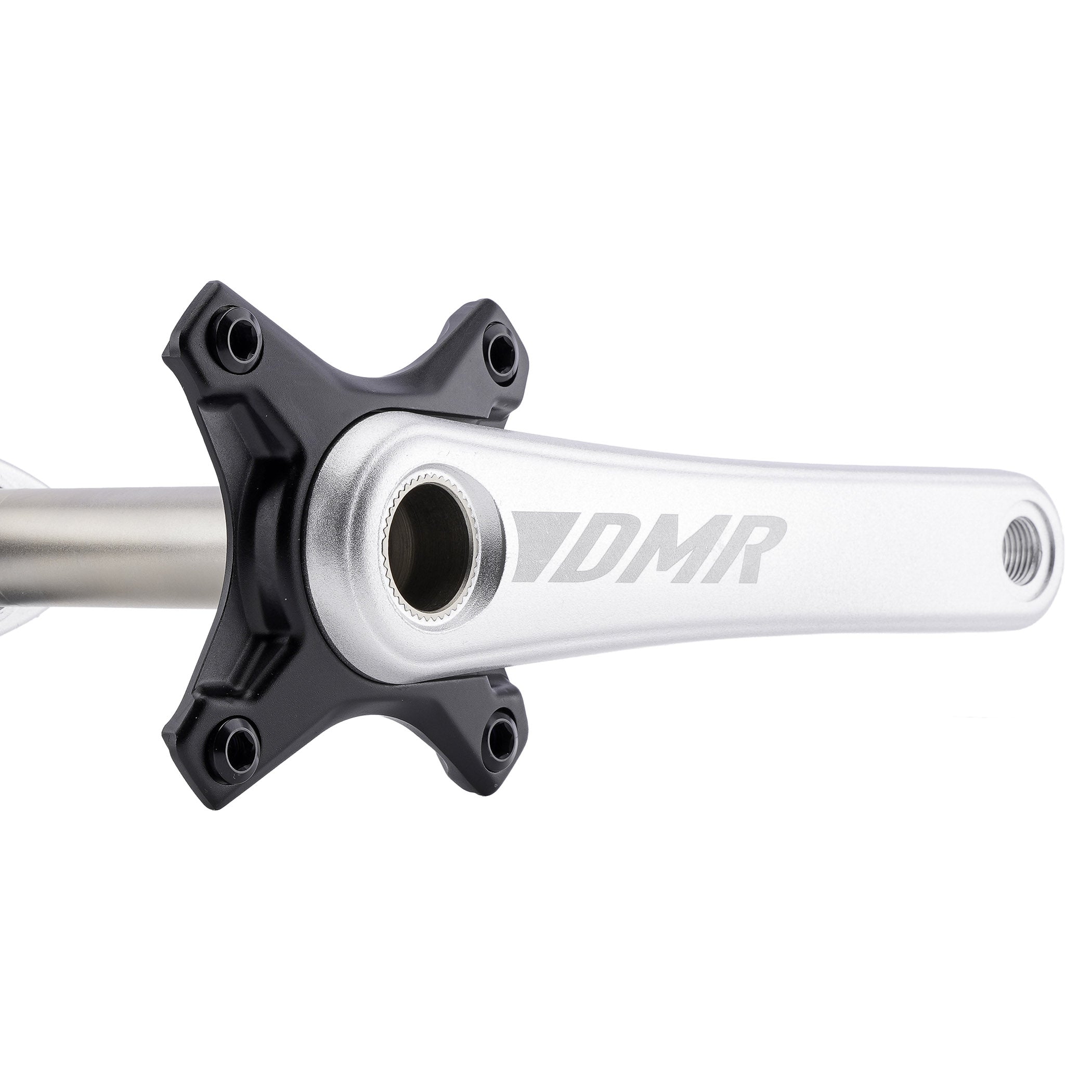 DMR Sect Cranks in Silver, on a white background.