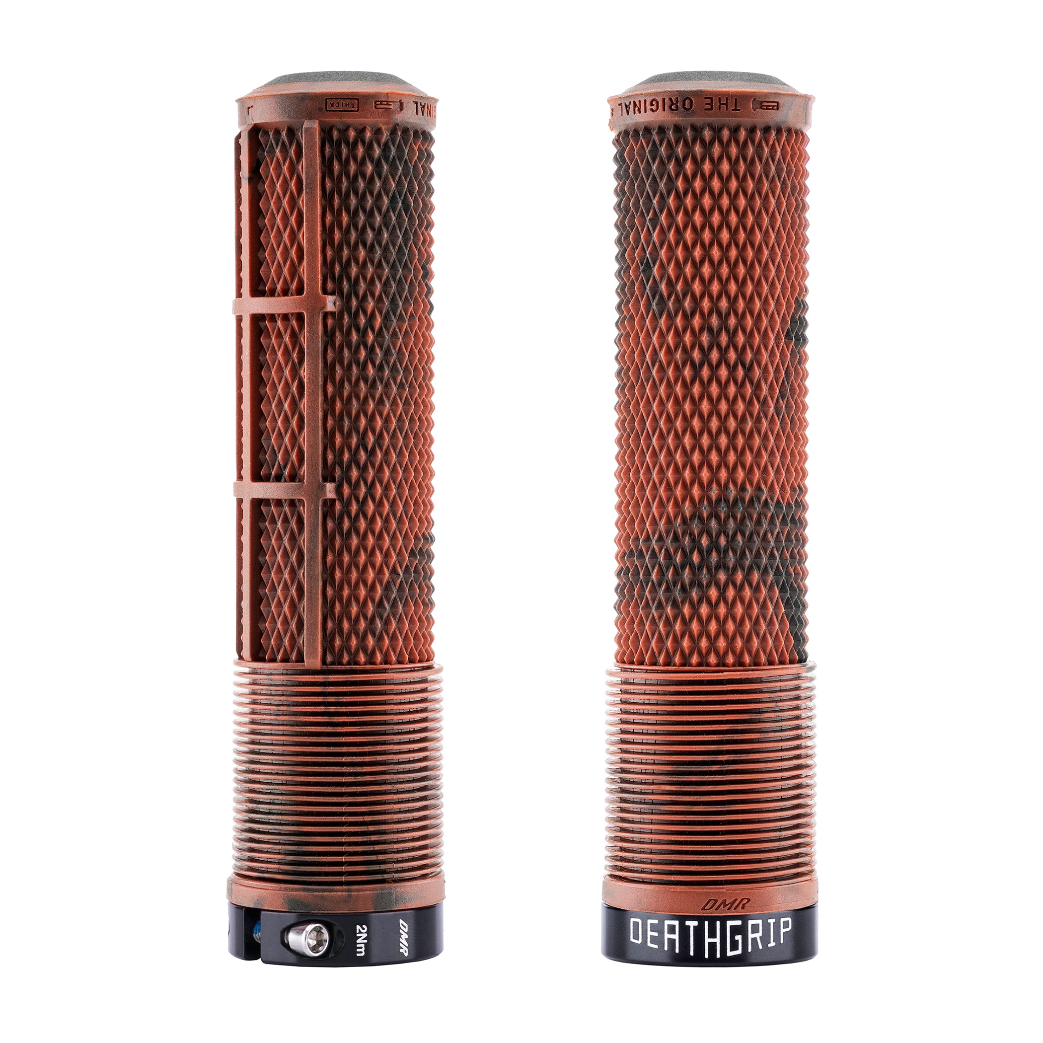 DMR Deathgrip2 Flangeless in Brown Marble, on a white background.