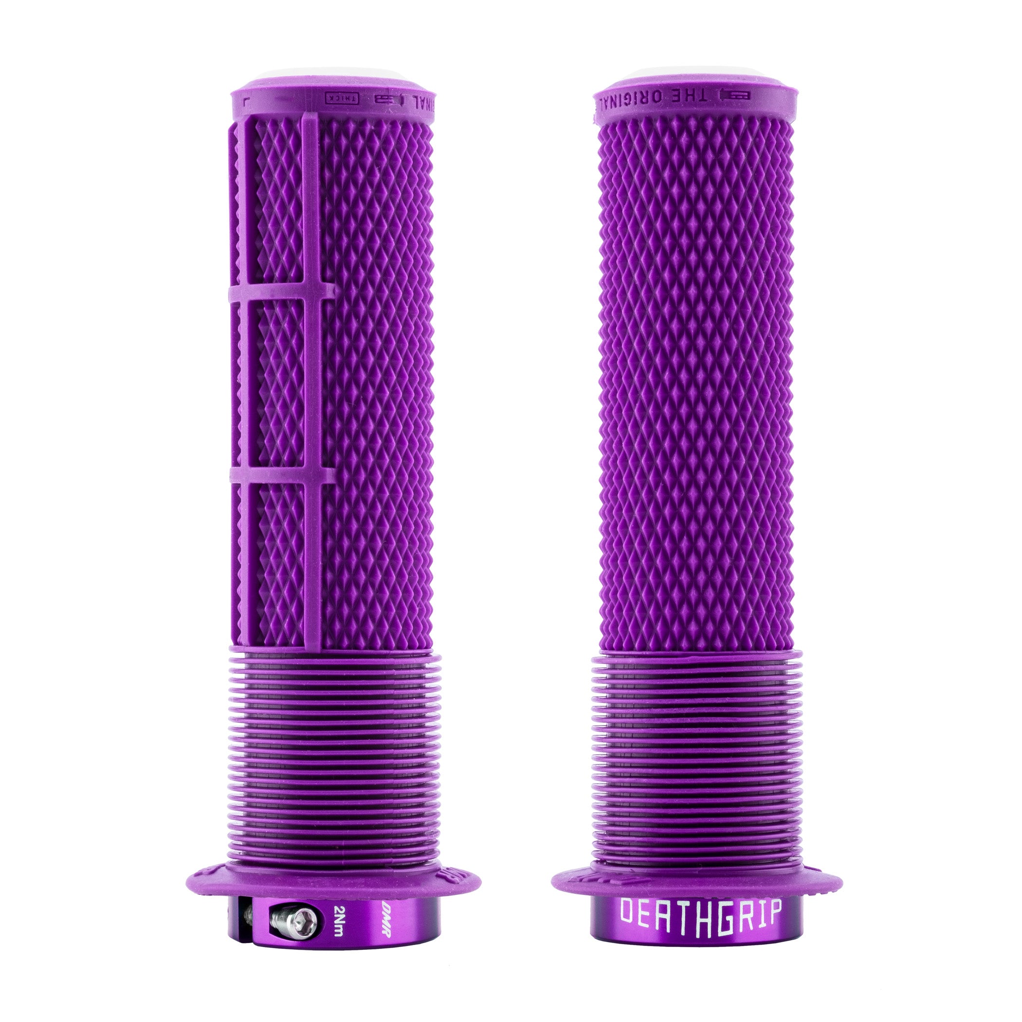 DMR Deathgrip2 Flange in Purple, on a white background.